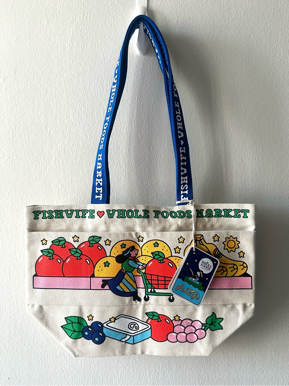 Whole Foods Market x Fishwife Reusable Tote Bag Medium New with Tag